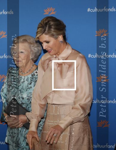 Amsterdam 4 november 2019
Koningin Maxima en prinses Beatrix arriveren bij uitreiking prins Bernhard cultuurprijs in theater aan het IJ.