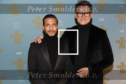 Amsterdam 7 oktober 2019
Premiere de belofte van Pisa in Tuschinski. Leco v Zadelhoff met zijn vriend
