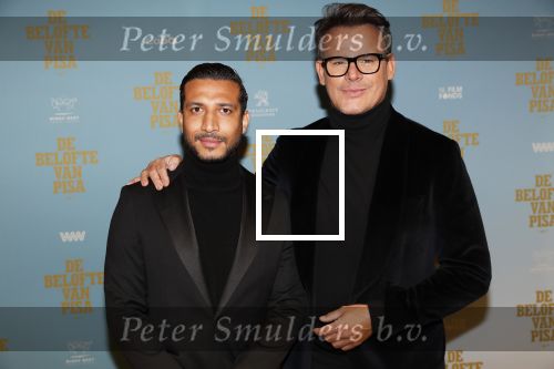 Amsterdam 7 oktober 2019
Premiere de belofte van Pisa in Tuschinski. Leco v Zadelhoff met zijn vriend