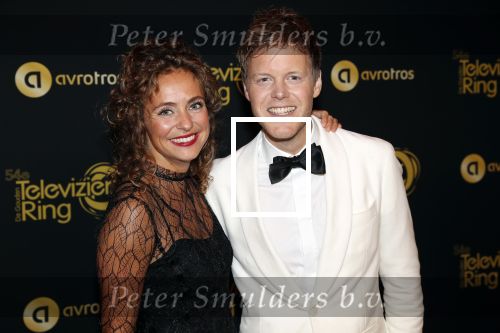 Amsterdam 9 oktober 2019
Uitreiking televizierring 2019 in AFAS Live. Lex Uiting en partner Susan