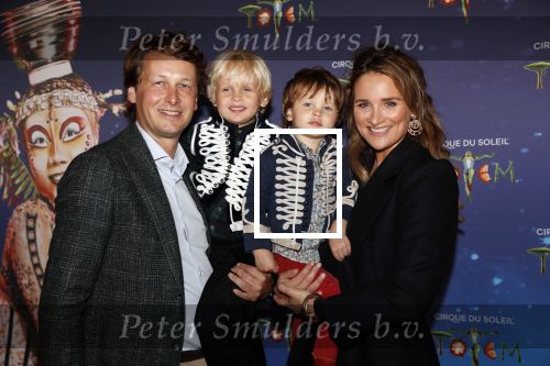 Den Haag 13 september 2019
Premiere Cirque du Soleil op het malieveld in Den Haag. Lieke v Lexmond met man Bas v Veggel en hun kinderen