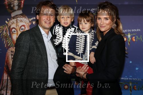 Den Haag 13 september 2019
Premiere Cirque du Soleil op het malieveld in Den Haag. Lieke v Lexmond met man Bas v Veggel en hun kinderen