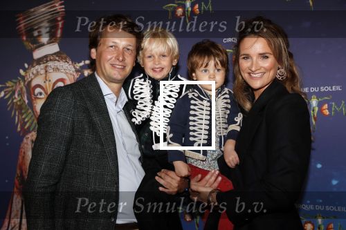 Den Haag 13 september 2019
Premiere Cirque du Soleil op het malieveld in Den Haag. Lieke v Lexmond met man Bas v Veggel en hun kinderen