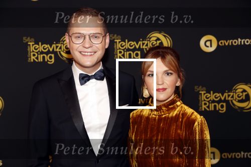 Amsterdam 9 oktober 2019
Uitreiking televizierring 2019 in AFAS Live. Luuk Ikkink met zijn vrouw