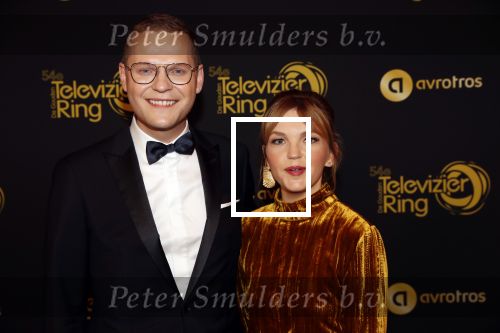 Amsterdam 9 oktober 2019
Uitreiking televizierring 2019 in AFAS Live. Luuk Ikkink met zijn vrouw