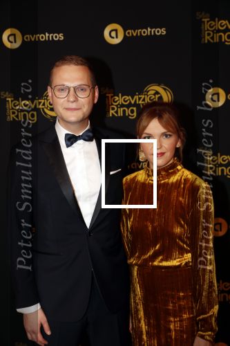 Amsterdam 9 oktober 2019
Uitreiking televizierring 2019 in AFAS Live. Luuk Ikkink met zijn vrouw