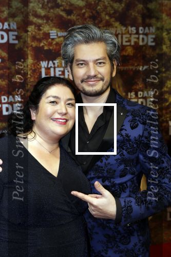Amsterdam 14 oktober 2019
Premiere Wat is dan liefde in Tuschinski. Maarten Heijmans met zijn zus en ouders