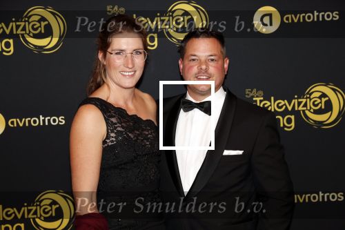 Amsterdam 9 oktober 2019
Uitreiking televizierring 2019 in AFAS Live. Boer Marnix Kneteman en partner Emmie