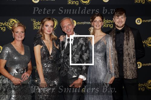 Amsterdam 9 oktober 2019
Uitreiking televizierring 2019 in AFAS Live., Winnaar Martien Meiland  met zijn familie