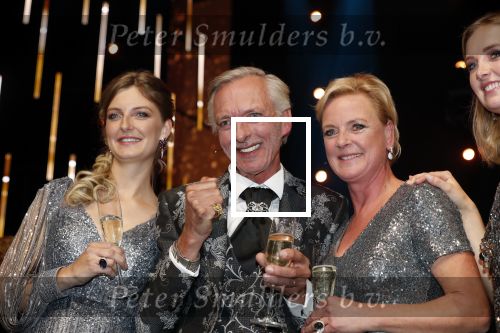 Amsterdam 9 oktober 2019
Uitreiking televizierring 2019 in AFAS Live., Winnaar Martien Meiland  met zijn familie
