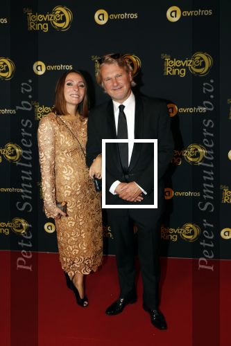 Amsterdam 9 oktober 2019
Uitreiking televizierring 2019 in AFAS Live. MayBritt Mobach met man Ewart v d Horst