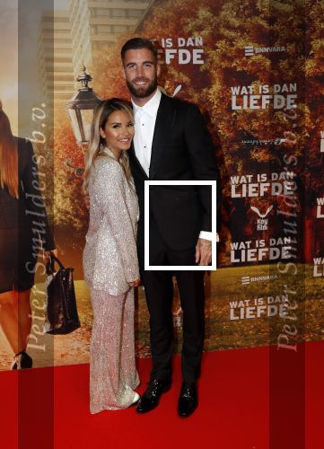 Amsterdam 14 oktober 2019
Premiere Wat is dan liefde in Tuschinski. Monica Geuze kwam met partner Lars Veldwijk