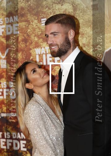 Amsterdam 14 oktober 2019
Premiere Wat is dan liefde in Tuschinski. Monica Geuze met partner Lars Veldwijk