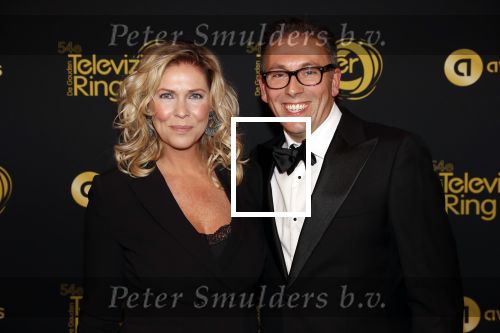 Amsterdam 9 oktober 2019
Uitreiking televizierring 2019 in AFAS Live. Nance Coolen met haar man