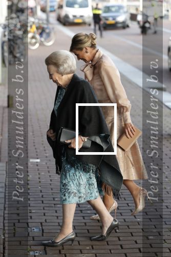 Amsterdam 4 november 2019
Koningin Maxima en prinses Beatrix arriveren bij uitreiking prins Bernhard cultuurprijs in theater aan het IJ.