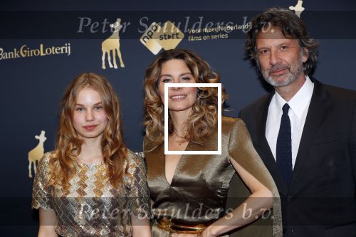Utrecht 4 oktober 2019
Uitreiking gouden kalveren in schouwburg Utrecht. Rifka Lodeizen kwam met haar man en dochter