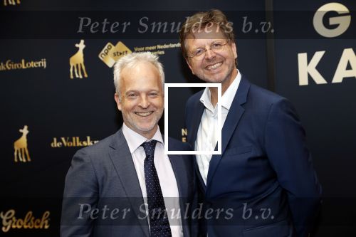 Utrecht 4 oktober 2019
Uitreiking gouden kalveren in schouwburg Utrecht. Robert Alberdingk Thijm en Norbert ter Hal