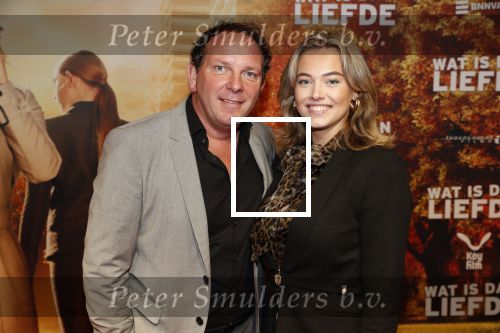 Amsterdam 14 oktober 2019
Premiere Wat is dan liefde in Tuschinski. Robert Leroy met zijn vriendin Jamy de Boer