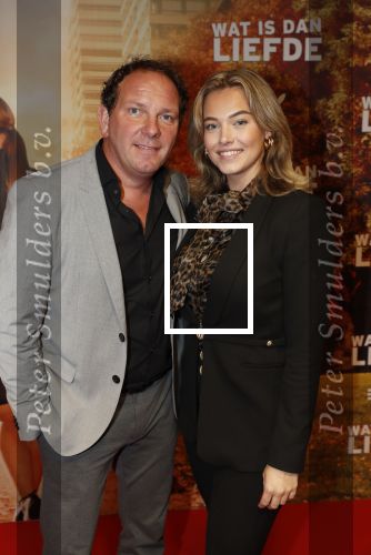 Amsterdam 14 oktober 2019
Premiere Wat is dan liefde in Tuschinski. Robert Leroy met zijn vriendin Jamy de Boer