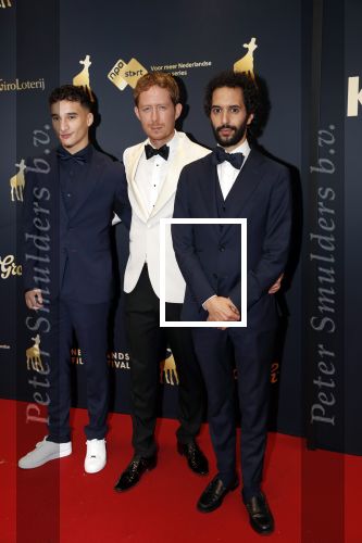 Utrecht 4 oktober 2019
Uitreiking gouden kalveren in schouwburg Utrecht. Oussama Ahammoud, Robert de Hoog en Achmed Akkabi