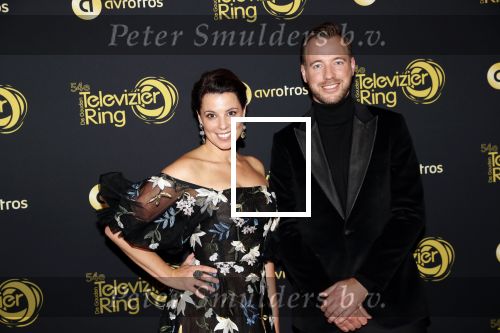 Amsterdam 9 oktober 2019
Uitreiking televizierring 2019 in AFAS Live. Roos Moggre en partner Donatello Piras