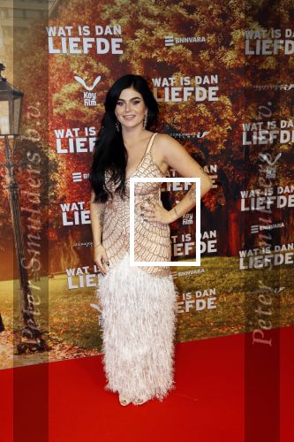 Amsterdam 14 oktober 2019
Premiere Wat is dan liefde in Tuschinski. Roxeanne Hazes kwam met partner Erik Zwennes