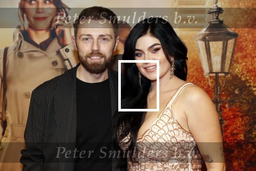 Amsterdam 14 oktober 2019
Premiere Wat is dan liefde in Tuschinski. Roxeanne Hazes kwam met partner Erik Zwennes