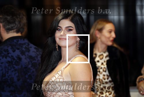 Amsterdam 14 oktober 2019
Premiere Wat is dan liefde in Tuschinski. Roxeanne Hazes kwam met partner Erik Zwennes