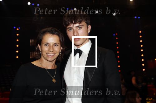 Amsterdam 9 oktober 2019
Uitreiking televizierring 2019 in AFAS Live. Selly v Erven Dorens met zoon