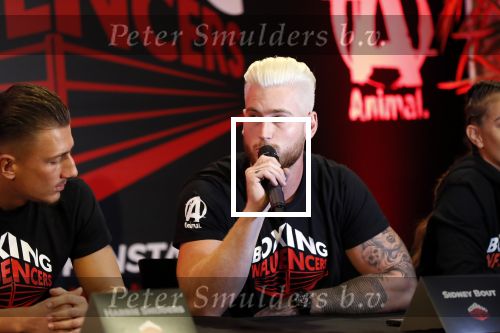 Almere 26 september 2019
Presentatie influencer boxing avond in sportcentrum Almere. Sidney Bout