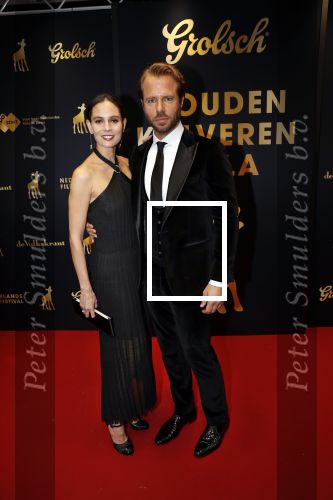 Utrecht 4 oktober 2019
Uitreiking gouden kalveren in schouwburg Utrecht. Thijs Romer met partner  Igone de Jongh