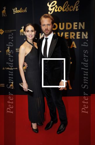 Utrecht 4 oktober 2019
Uitreiking gouden kalveren in schouwburg Utrecht. Thijs Romer met partner  Igone de Jongh