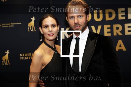 Utrecht 4 oktober 2019
Uitreiking gouden kalveren in schouwburg Utrecht. Thijs Romer met partner  Igone de Jongh