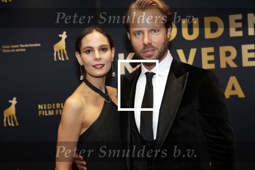Utrecht 4 oktober 2019
Uitreiking gouden kalveren in schouwburg Utrecht. Thijs Romer met partner  Igone de Jongh