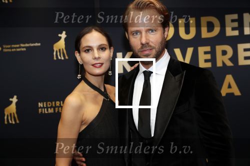 Utrecht 4 oktober 2019
Uitreiking gouden kalveren in schouwburg Utrecht. Thijs Romer met partner  Igone de Jongh