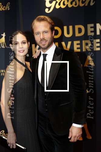 Utrecht 4 oktober 2019
Uitreiking gouden kalveren in schouwburg Utrecht. Thijs Romer met partner  Igone de Jongh
