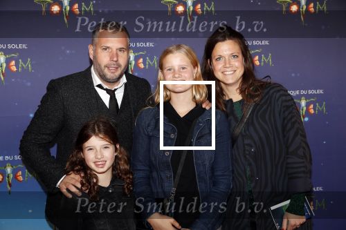 Den Haag 13 september 2019
Premiere Cirque du Soleil op het malieveld in Den Haag.
Tijl Beckand met zijn kinderen en vriendin
