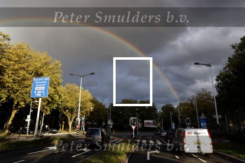 Amsterdam 21 oktober 2020
Regenboog bij de zuidas.