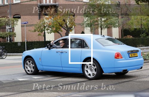 Amsterdam 24 oktober 2020
Bas Smit in blauwe Rolls Royce