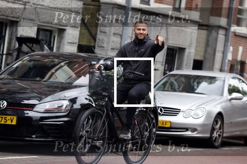 Amsterdam 21 oktober 2020
Dave Roelvink op de fiets in Amsterdam