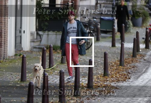 Amsterdam 22 oktober 2020
Henry v Loon wandelend met zijn hond in het centrum van Amsterdam