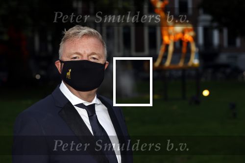 Utrecht 2 oktober 2020
Uitreiking gouden kalveren in de schouwburg van Utrecht. Rene Mioch met mondkapje