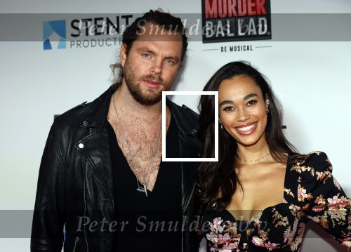 Gouda 12 oktober 2020
Premiere Murder Ballad in schouwburg Gouda.
Romy Monteiro met vriend Jasper Suyk