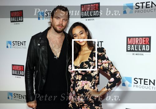 Gouda 12 oktober 2020
Premiere Murder Ballad in schouwburg Gouda.
Romy Monteiro met vriend Jasper Suyk