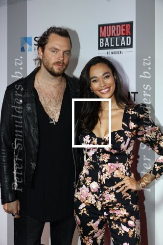 Gouda 12 oktober 2020
Premiere Murder Ballad in schouwburg Gouda.
Romy Monteiro met vriend Jasper Suyk