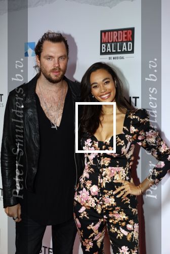 Gouda 12 oktober 2020
Premiere Murder Ballad in schouwburg Gouda.
Romy Monteiro met vriend Jasper Suyk