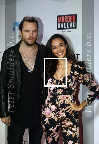 Gouda 12 oktober 2020
Premiere Murder Ballad in schouwburg Gouda.
Romy Monteiro met vriend Jasper Suyk