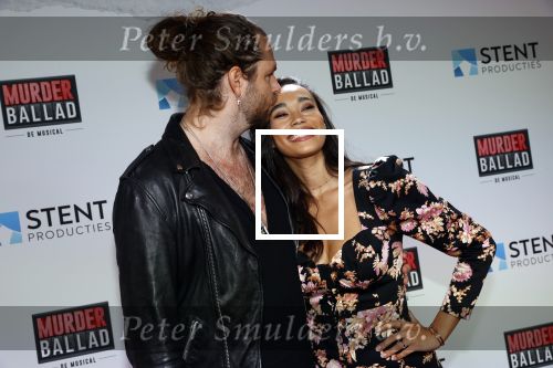 Gouda 12 oktober 2020
Premiere Murder Ballad in schouwburg Gouda.
Romy Monteiro met vriend Jasper Suyk