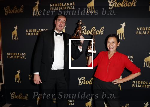 Utrecht 2 oktober 2020
Uitreiking gouden kalveren in de schouwburg van Utrecht.
Sandra Beerends en.....