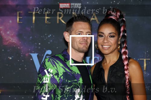 Amsterdam 2 november 2021
Premiere Eternal van Marvel in Pathe Noord.
Amara Onwuka met partner
